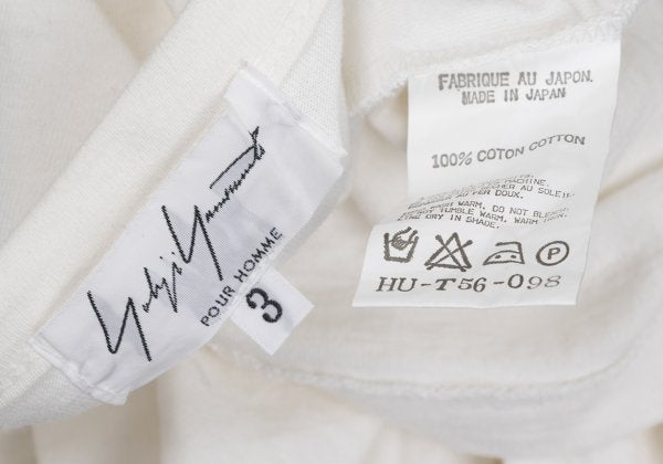 Yohji Yamamoto POUR HOMME Cotton Floral Shirt Ivory Size 3