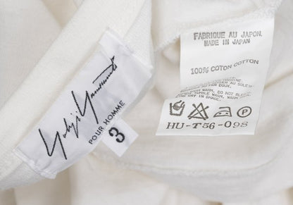 Yohji Yamamoto POUR HOMME Cotton Floral Shirt Ivory Size 3