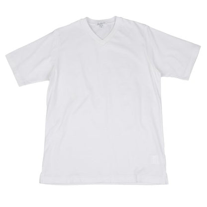 Yohji Yamamoto POUR HOMME Cotton V-Neck T-Shirt White Size 2