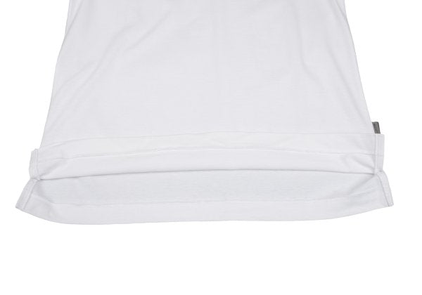 Yohji Yamamoto POUR HOMME Cotton V-Neck T-Shirt White Size 2