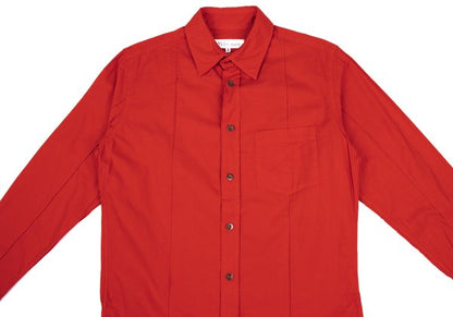 Y's for men Dyed Cotton Pintuck Shirt Red Size 3