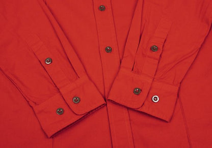 Y's for men Dyed Cotton Pintuck Shirt Red Size 3