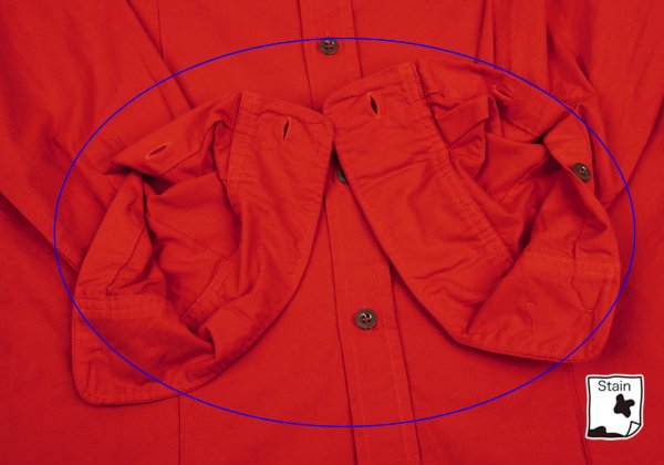 Y's for men Dyed Cotton Pintuck Shirt Red Size 3