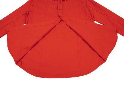 Y's for men Dyed Cotton Pintuck Shirt Red Size 3