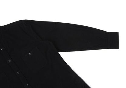 Y's for men Cotton Long Back Shirt Black Size 3