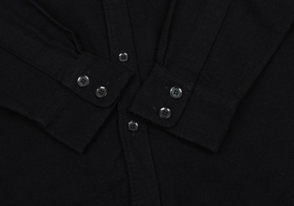 Y's for men Cotton Long Back Shirt Black Size 3
