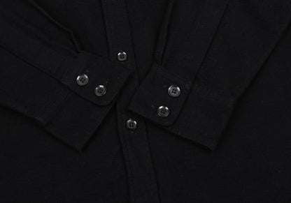 Y's for men Cotton Long Back Shirt Black Size 3