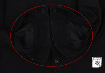Y's for men Cotton Long Back Shirt Black Size 3