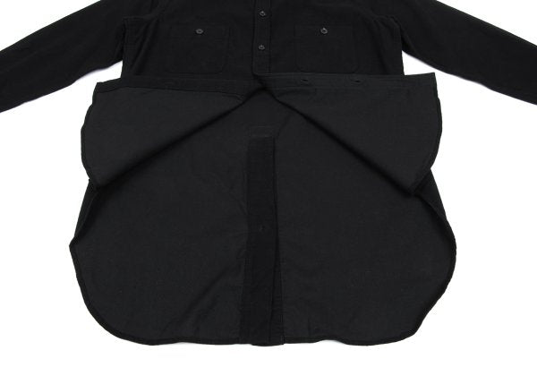 Y's for men Cotton Long Back Shirt Black Size 3