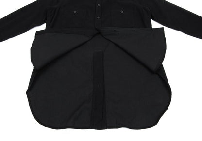 Y's for men Cotton Long Back Shirt Black Size 3