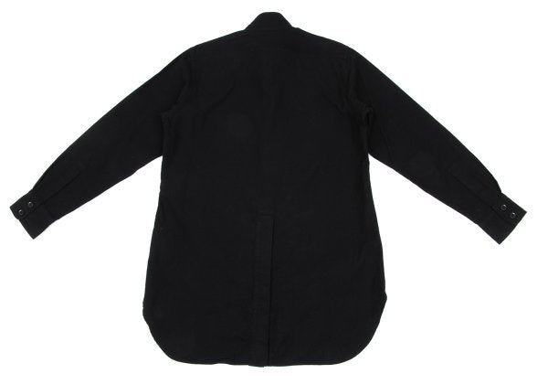 Y's for men Cotton Long Back Shirt Black Size 3