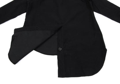 Y's for men Cotton Long Back Shirt Black Size 3