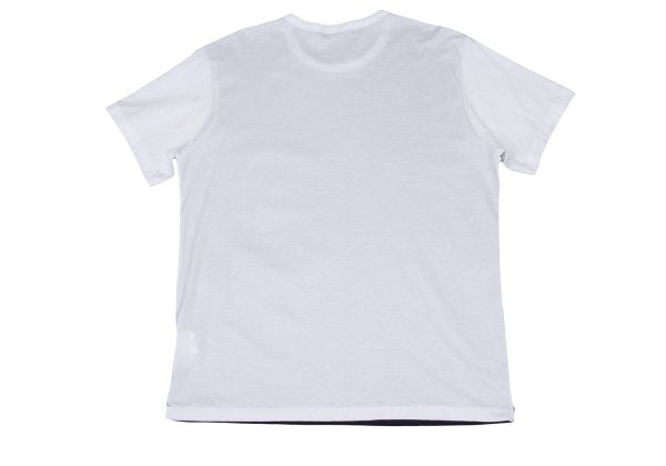 Y's for men Paint Print Panel T-Shirt White Size 2
