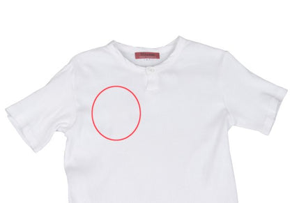 Y's for men Cotton Ribbed Hem T-Shirt White Size 2