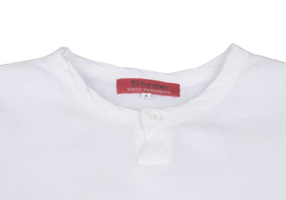 Y's for men Cotton Ribbed Hem T-Shirt White Size 2