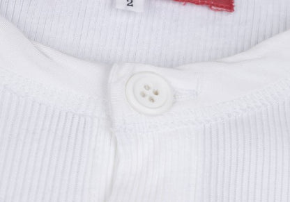 Y's for men Cotton Ribbed Hem T-Shirt White Size 2