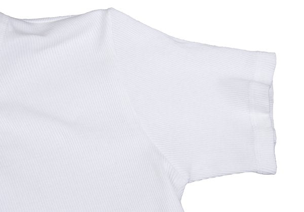 Y's for men Cotton Ribbed Hem T-Shirt White Size 2