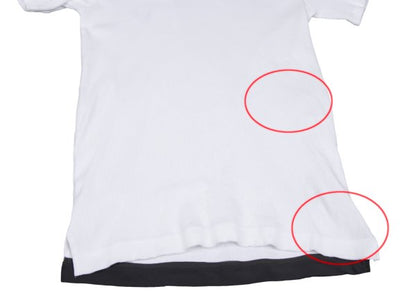 Y's for men Cotton Ribbed Hem T-Shirt White Size 2