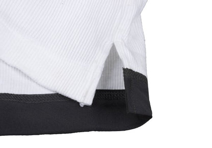 Y's for men Cotton Ribbed Hem T-Shirt White Size 2