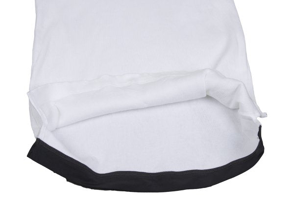 Y's for men Cotton Ribbed Hem T-Shirt White Size 2
