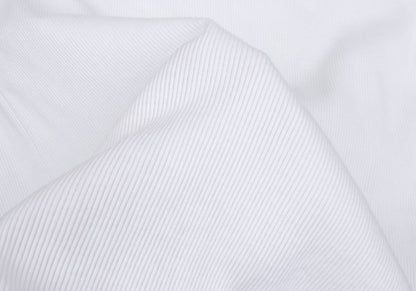 Y's for men Cotton Ribbed Hem T-Shirt White Size 2