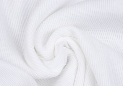 Y's for men Cotton Ribbed Hem T-Shirt White Size 2