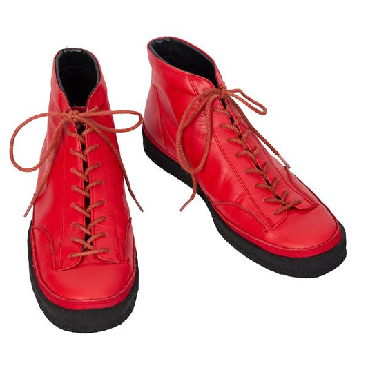 Yohji Yamamoto POUR HOMME Crepe Sole Red Black Sneakers Size 27cm