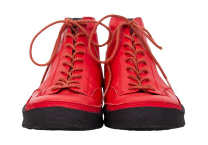 Yohji Yamamoto POUR HOMME Crepe Sole Red Black Sneakers Size 27cm