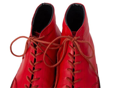 Yohji Yamamoto POUR HOMME Crepe Sole Red Black Sneakers Size 27cm