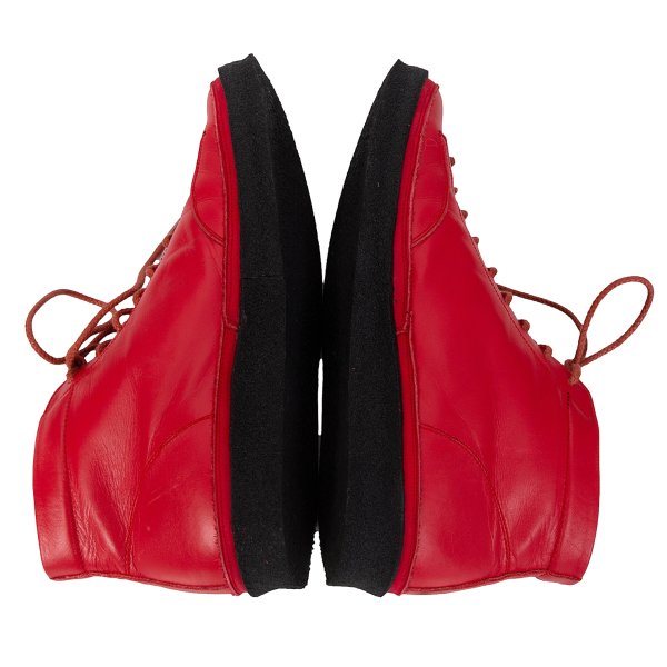 Yohji Yamamoto POUR HOMME Crepe Sole Red Black Sneakers Size 27cm