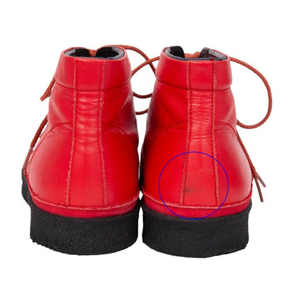 Yohji Yamamoto POUR HOMME Crepe Sole Red Black Sneakers Size 27cm