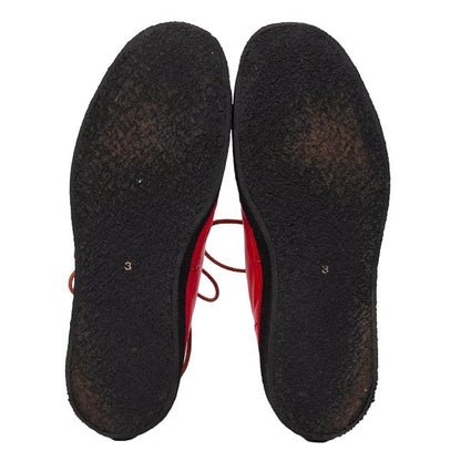 Yohji Yamamoto POUR HOMME Crepe Sole Red Black Sneakers Size 27cm