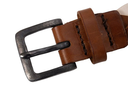 Y's for men Braided Leather Belt White