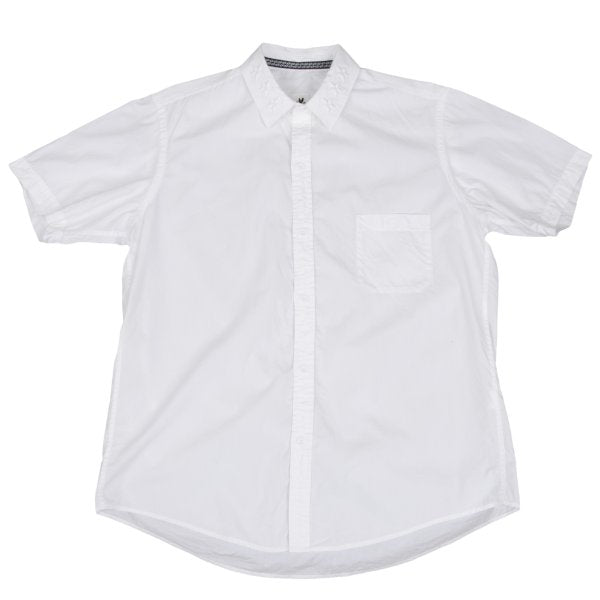 S'YTE Cotton Collar Star Embroidered S/S Shirt White Size L