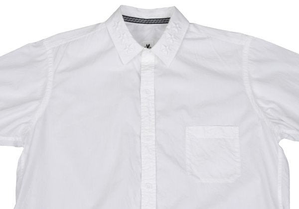 S'YTE Cotton Collar Star Embroidered S/S Shirt White Size L
