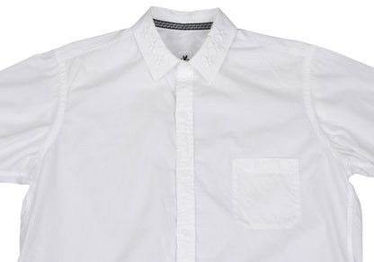 S'YTE Cotton Collar Star Embroidered S/S Shirt White Size L