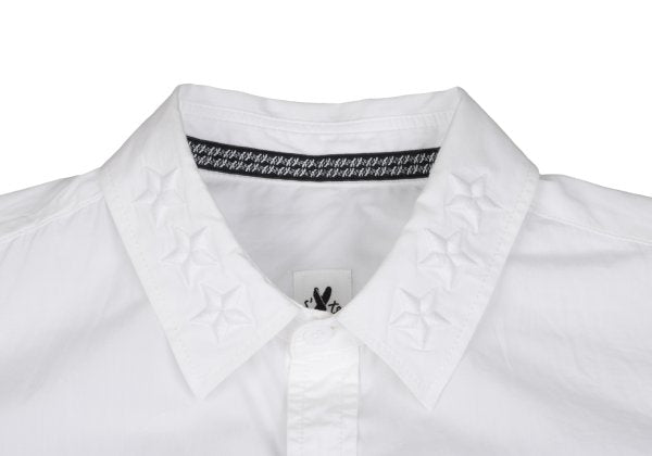 S'YTE Cotton Collar Star Embroidered S/S Shirt White Size L