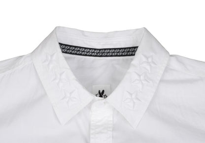 S'YTE Cotton Collar Star Embroidered S/S Shirt White Size L