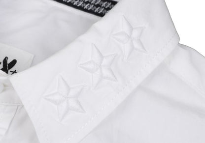 S'YTE Cotton Collar Star Embroidered S/S Shirt White Size L