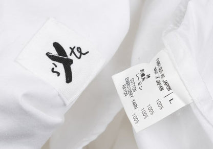 S'YTE Cotton Collar Star Embroidered S/S Shirt White Size L