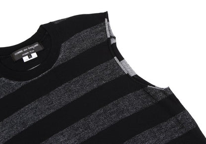 COMME des GARCONS HOMME PLUS 21SS Vest Black/Silver Knit Size L