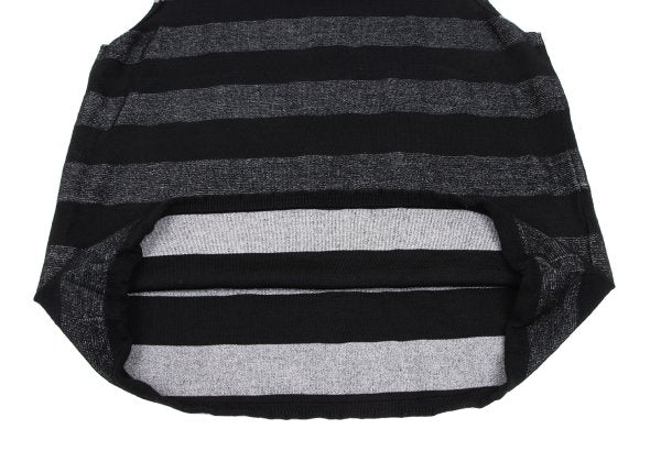 COMME des GARCONS HOMME PLUS 21SS Vest Black/Silver Knit Size L