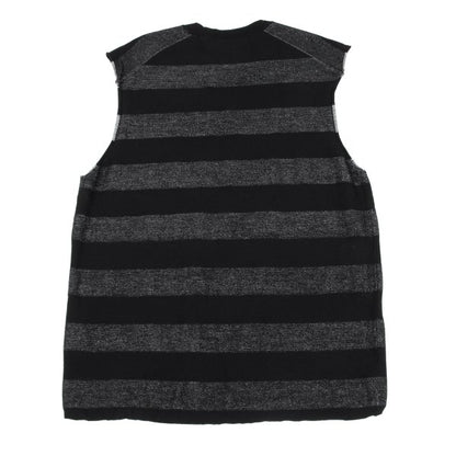COMME des GARCONS HOMME PLUS 21SS Vest Black/Silver Knit Size L