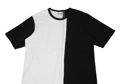 S'YTE Two-Tone Slit T-Shirt Black White Size 3