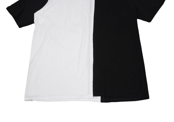 S'YTE Two-Tone Slit T-Shirt Black White Size 3