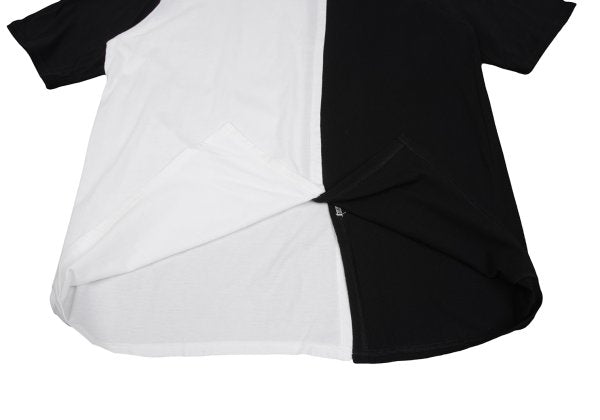 S'YTE Two-Tone Slit T-Shirt Black White Size 3