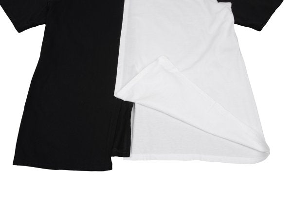 S'YTE Two-Tone Slit T-Shirt Black White Size 3