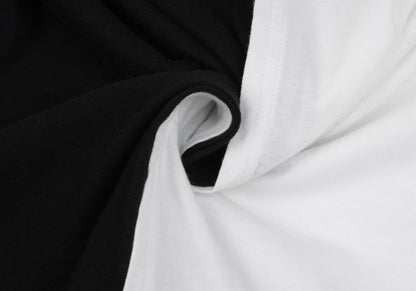 S'YTE Two-Tone Slit T-Shirt Black White Size 3