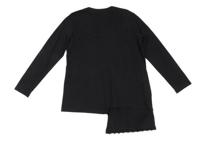 S'YTE Black Fringe Panel Long Sleeve Top Cotton Size 3