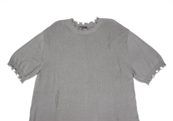 S'YTE 25SS Crushed Cotton Short Sleeve Knit Gray Size 3